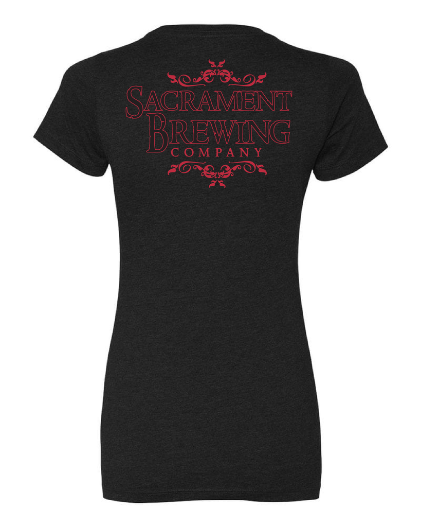 Womens Burgers Brew | Sacrament Fitted Tee